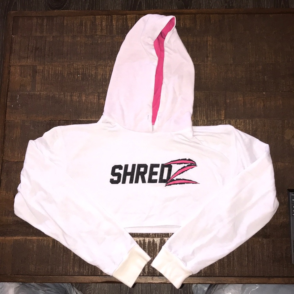 Cropped workout hoodie